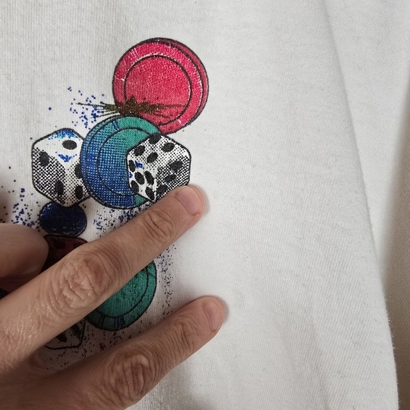 Vintage 90s Las Vegas Graphic Destination Cotton Single Stitch Tee T-Shirt - Picture 8 of 9